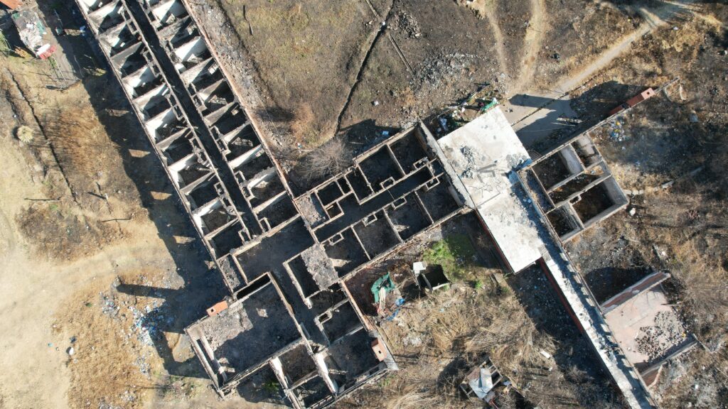 Aerial View of Building