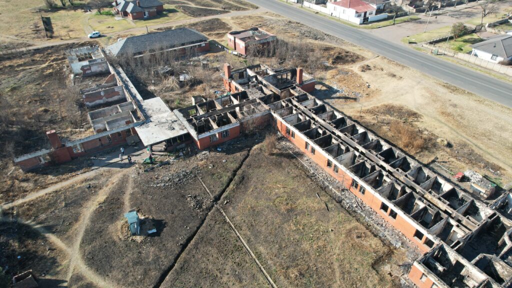 Aerial View of Building