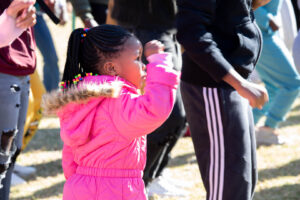 Even the very young is participating